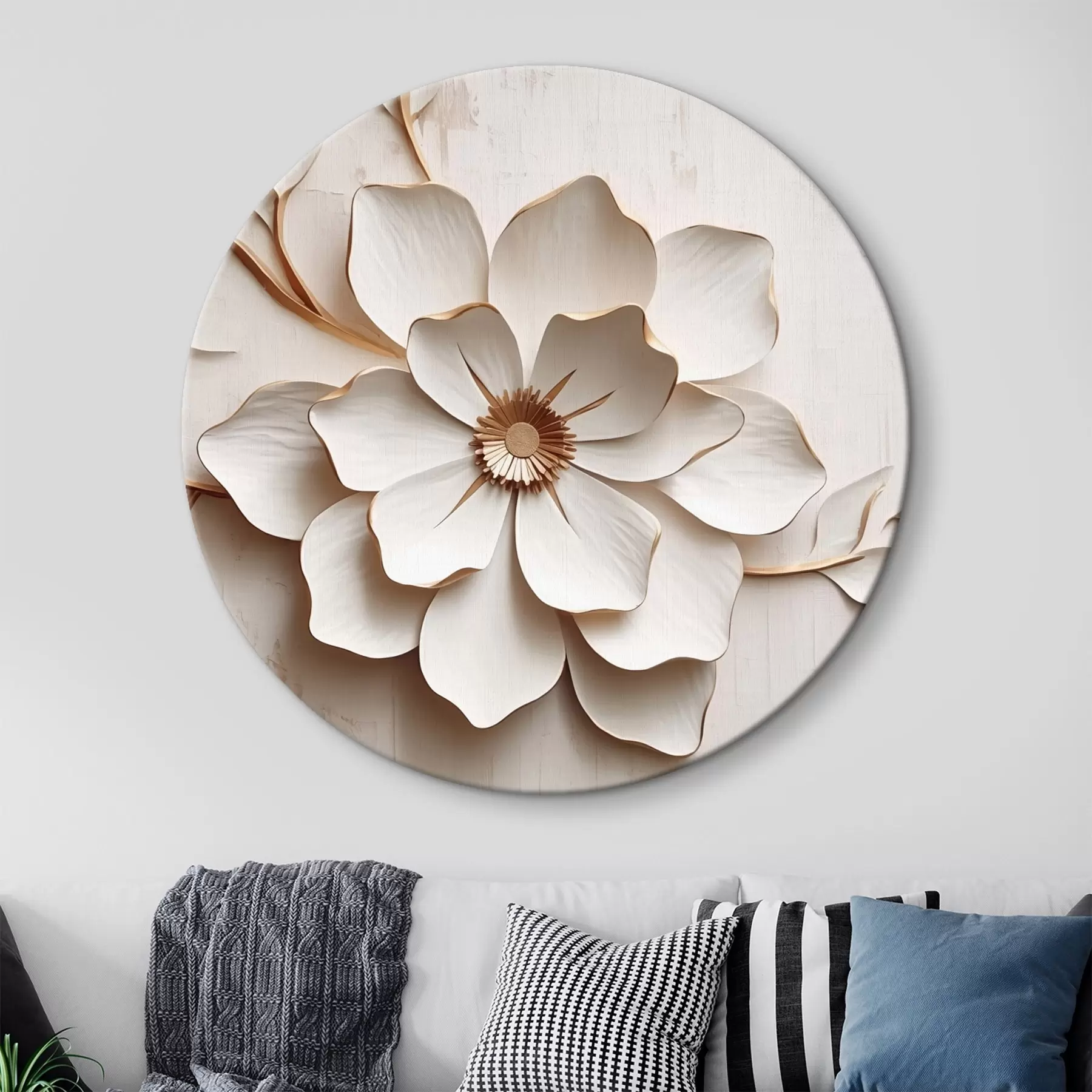 carta da parati Fiore con petali volumetrici nr. r44630