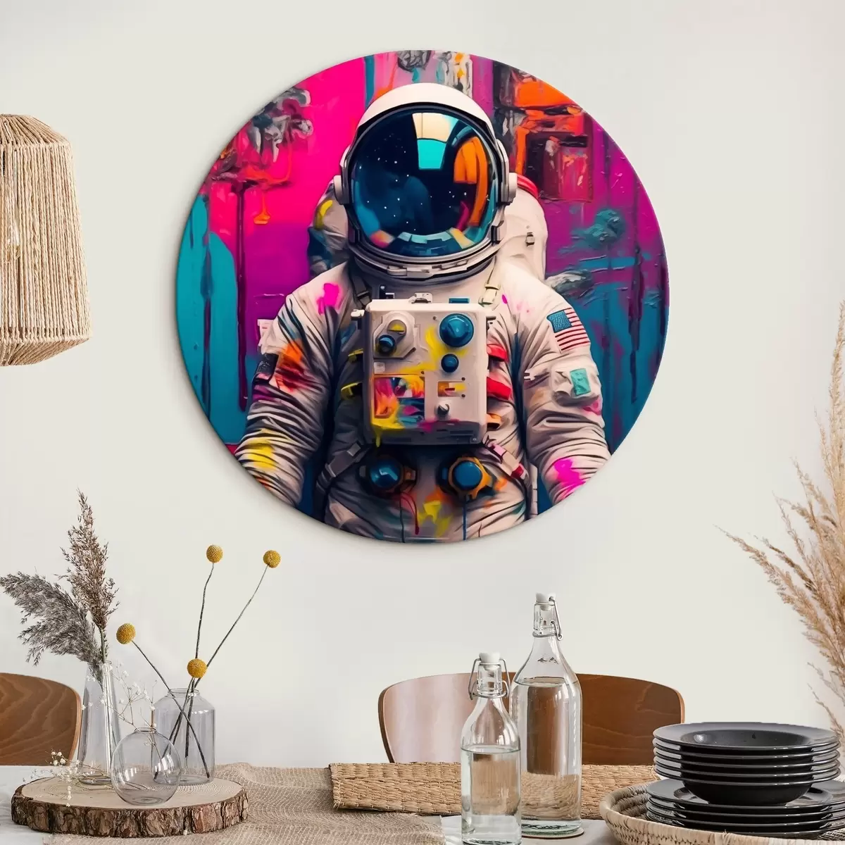 Quadri rotondi Astronauta r44632