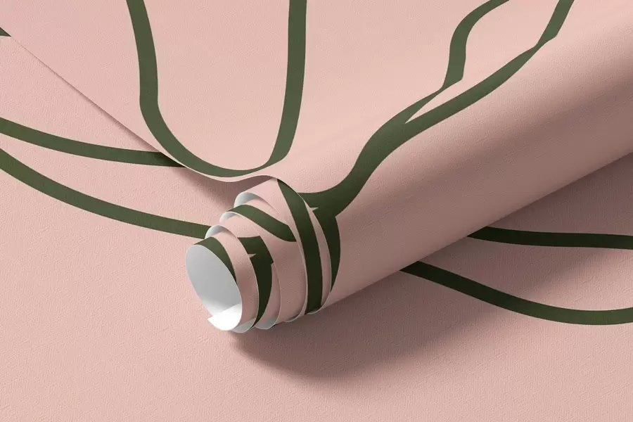 Carta da parati Floreale Delicate linee di fiori n. w09167v1