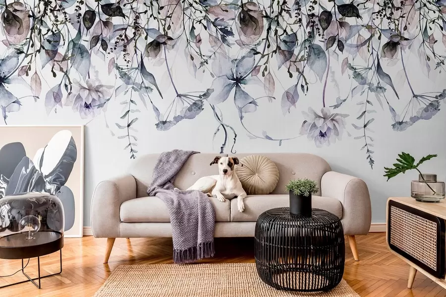 Carta da parati Floreale Fiori sparsi n. w09170v1