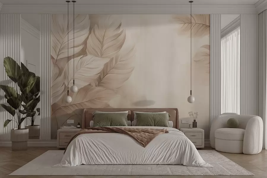 carta da parati Foglie pastello nr. w09175v2