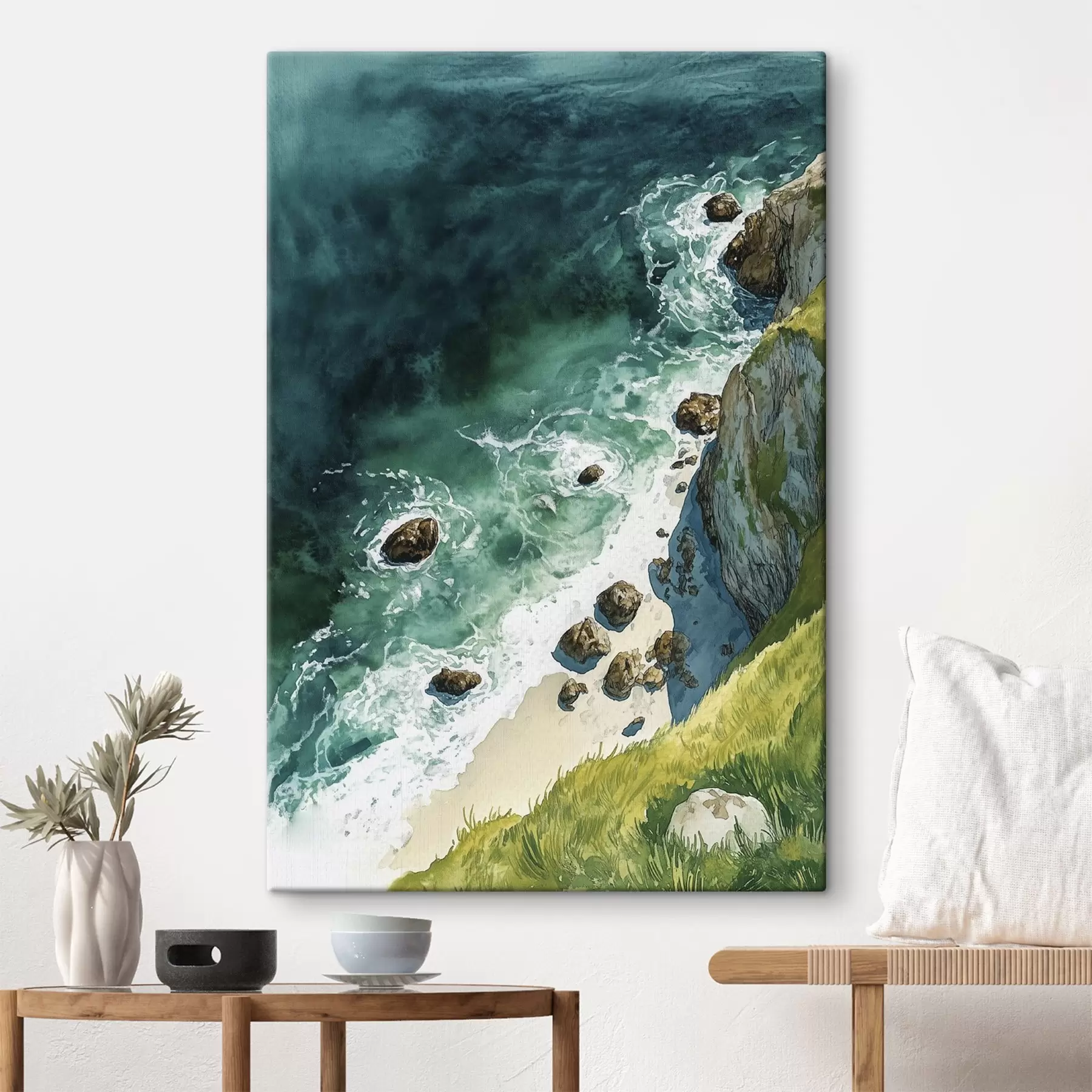 carta da parati Acqua acquamarina, oceano, scogliere rocciose, Portogallo nr. s44617