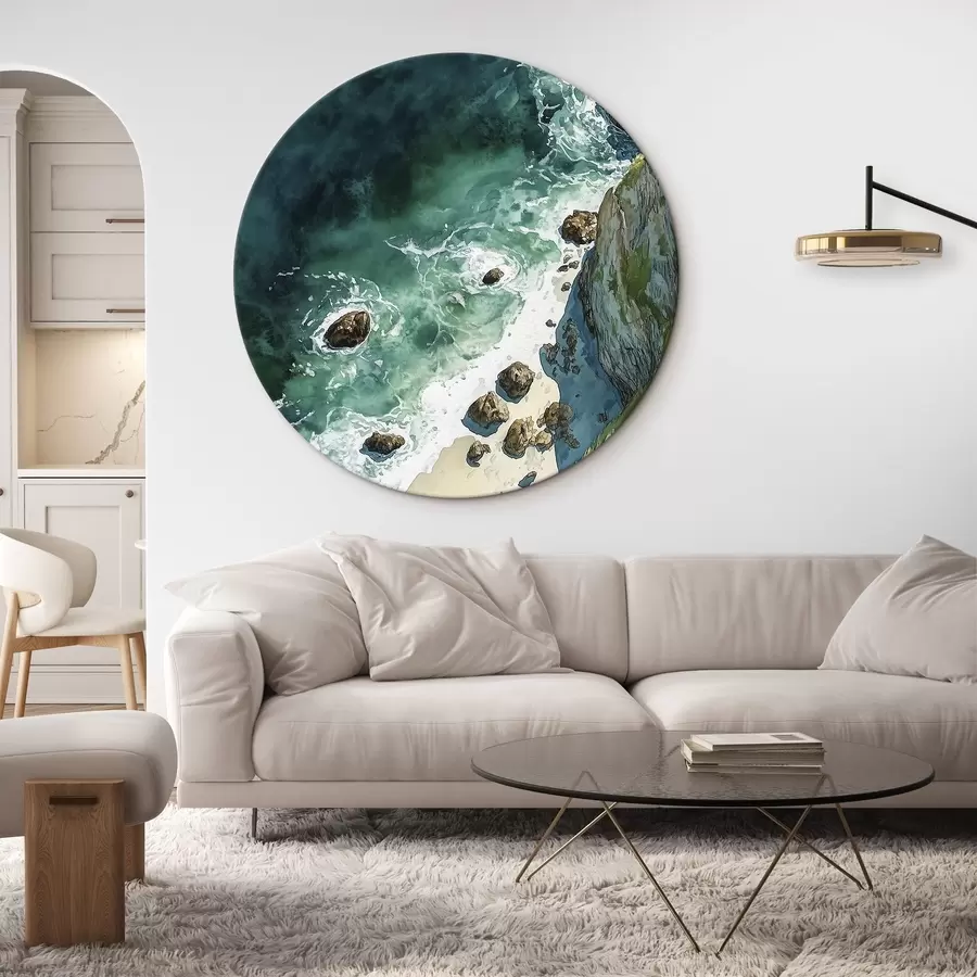 carta da parati Acqua acquamarina, oceano, scogliere rocciose, Portogallo nr. r44617