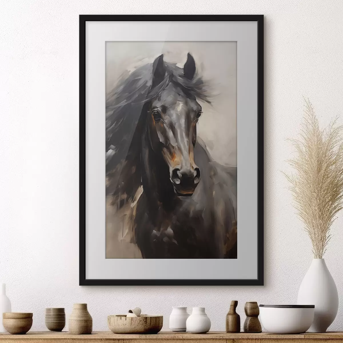 Poster Cavallo nero f44662