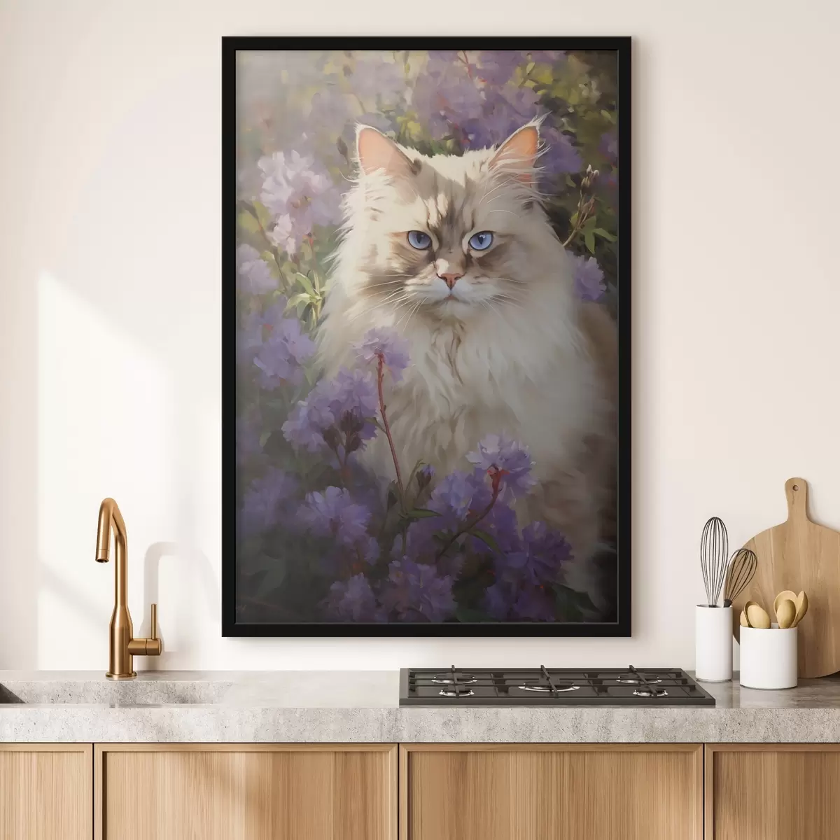 Poster Gatto in fiore f44663