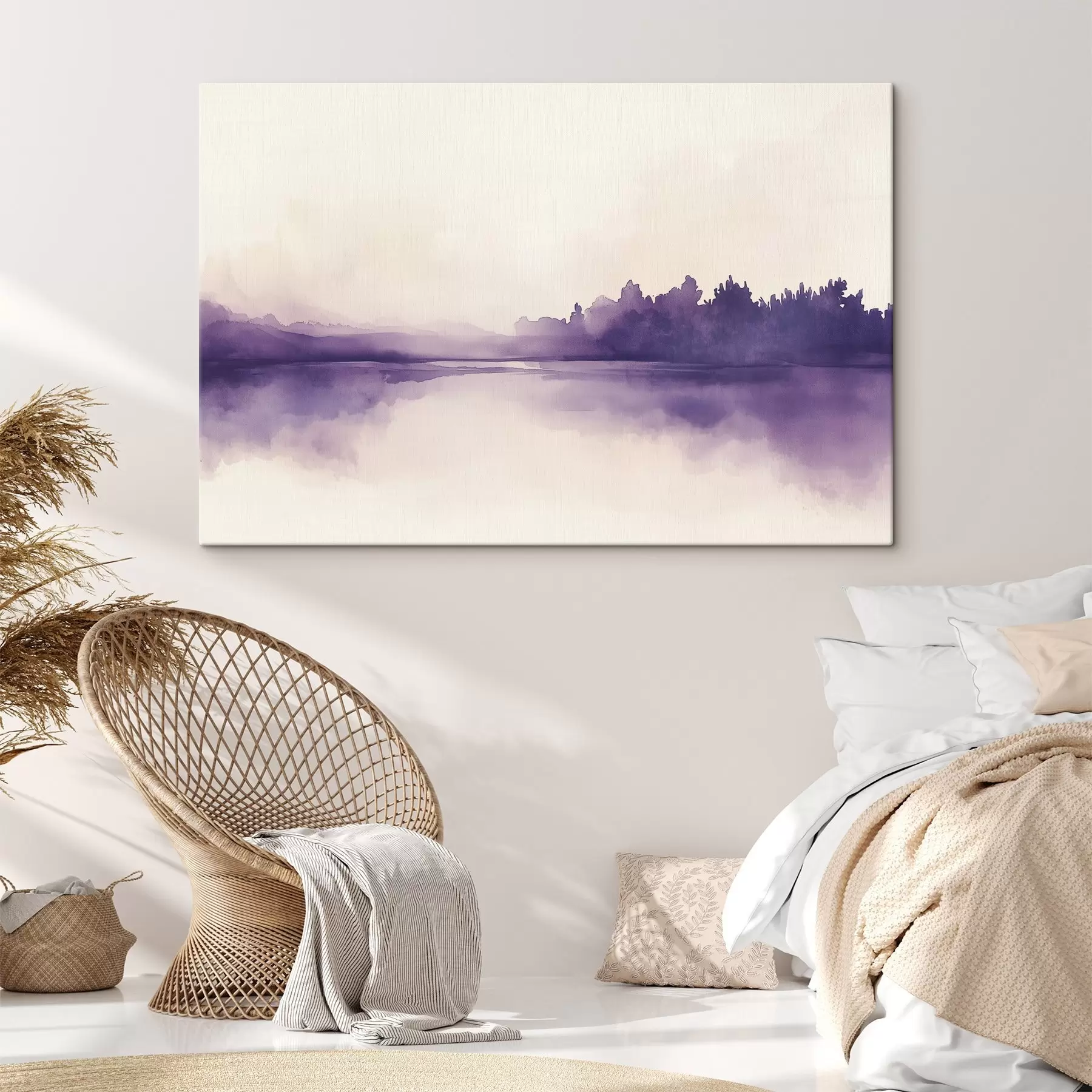 carta da parati Astrazione di pittura ad acquerello con colore viola nr. s44504