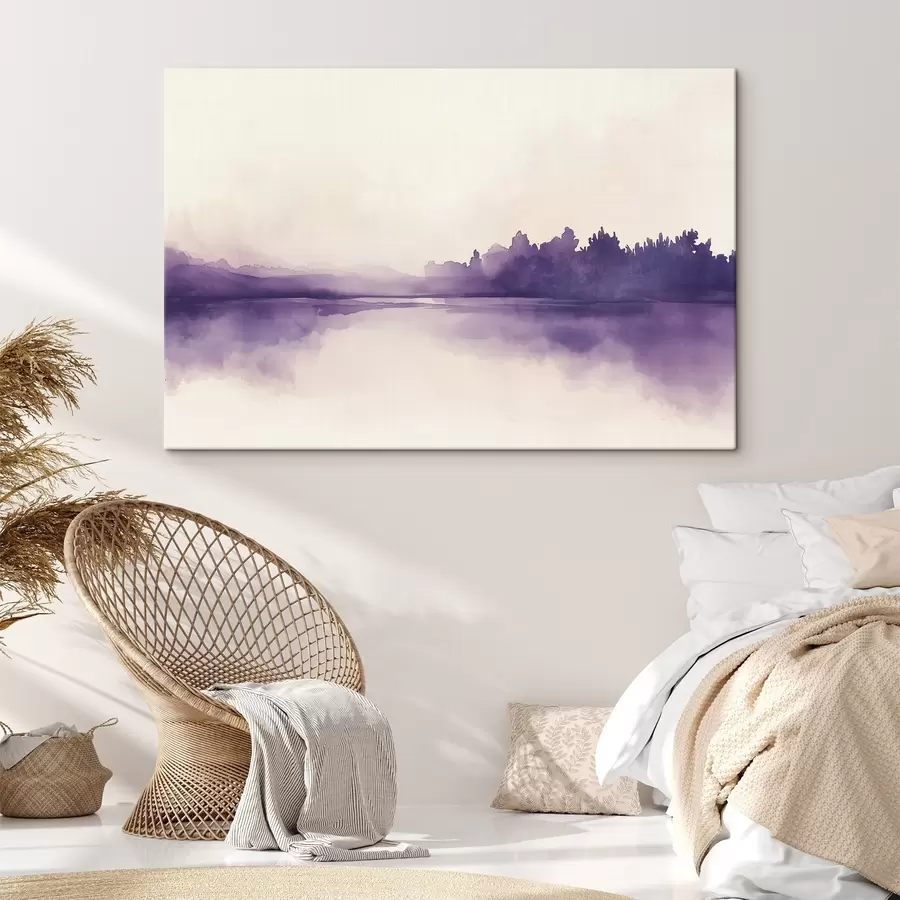 carta da parati Astrazione di pittura ad acquerello con colore viola nr. s44504