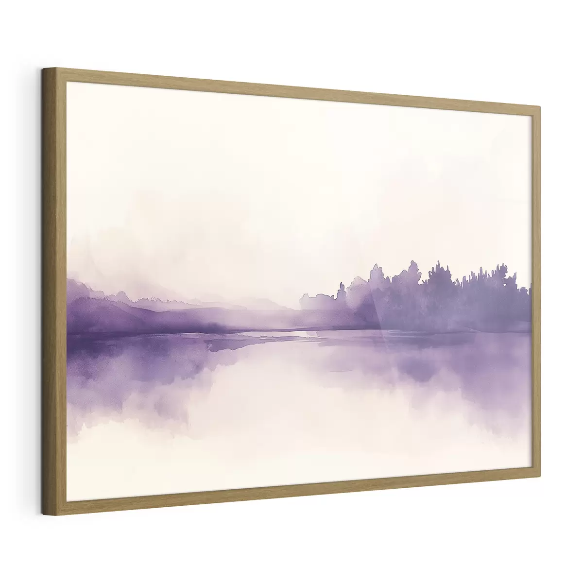 Poster Astrazione di pittura ad acquerello con colore viola f44504