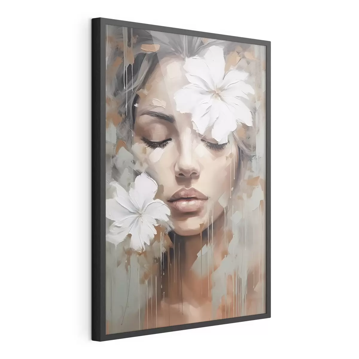 Poster Fiori bianchi sugli occhi f44684
