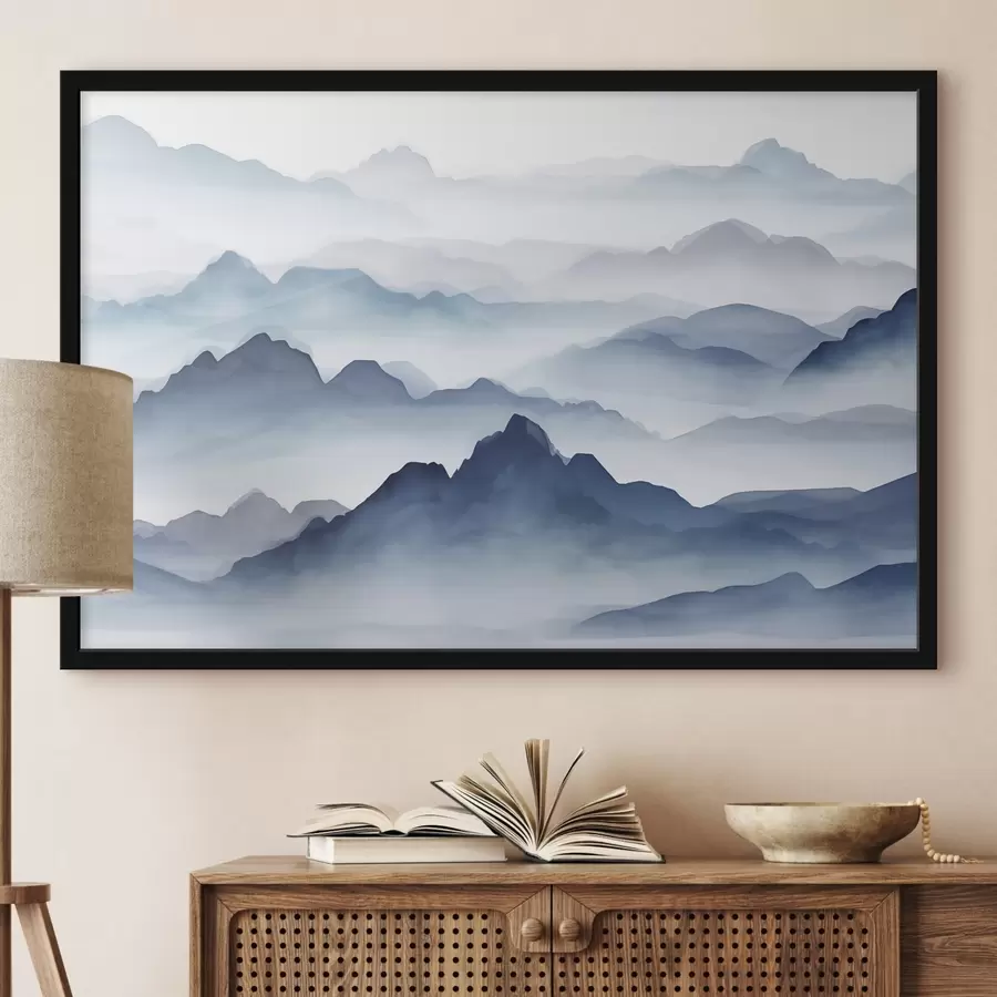 carta da parati Montagne in blu nr. f44685