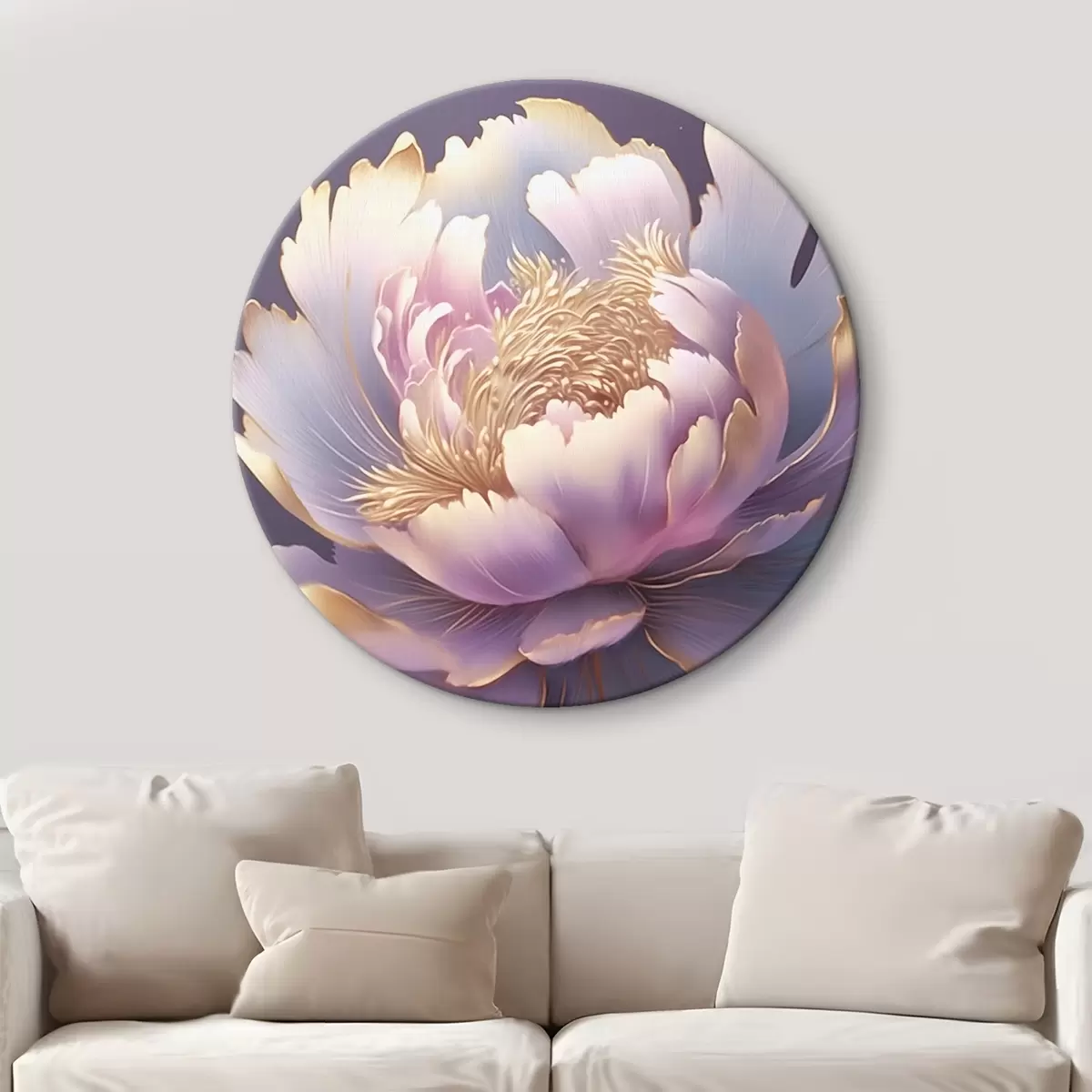 Quadri rotondi Fiore grande r44689