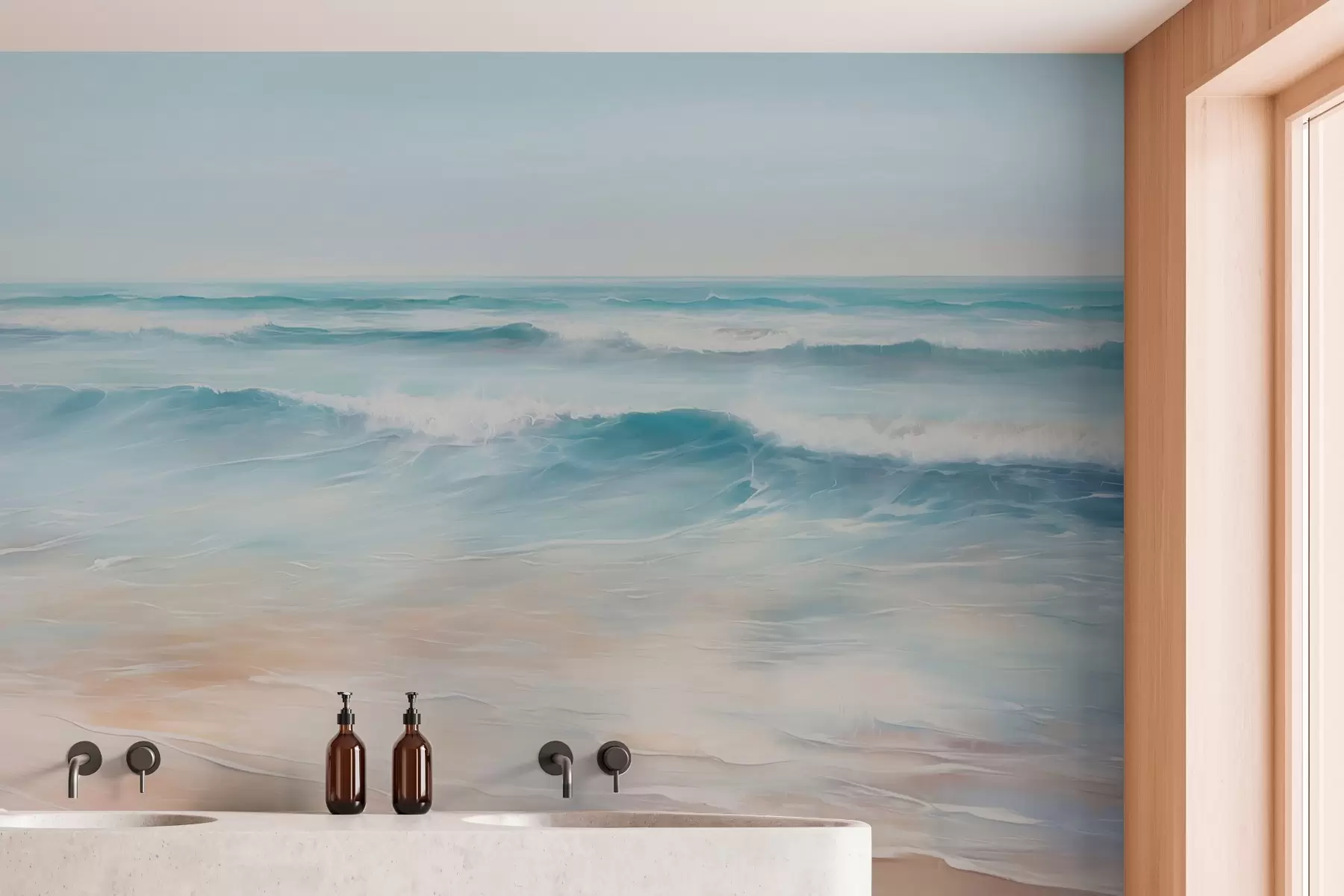 Carta da parati Mare Imitazione di paesaggio marino