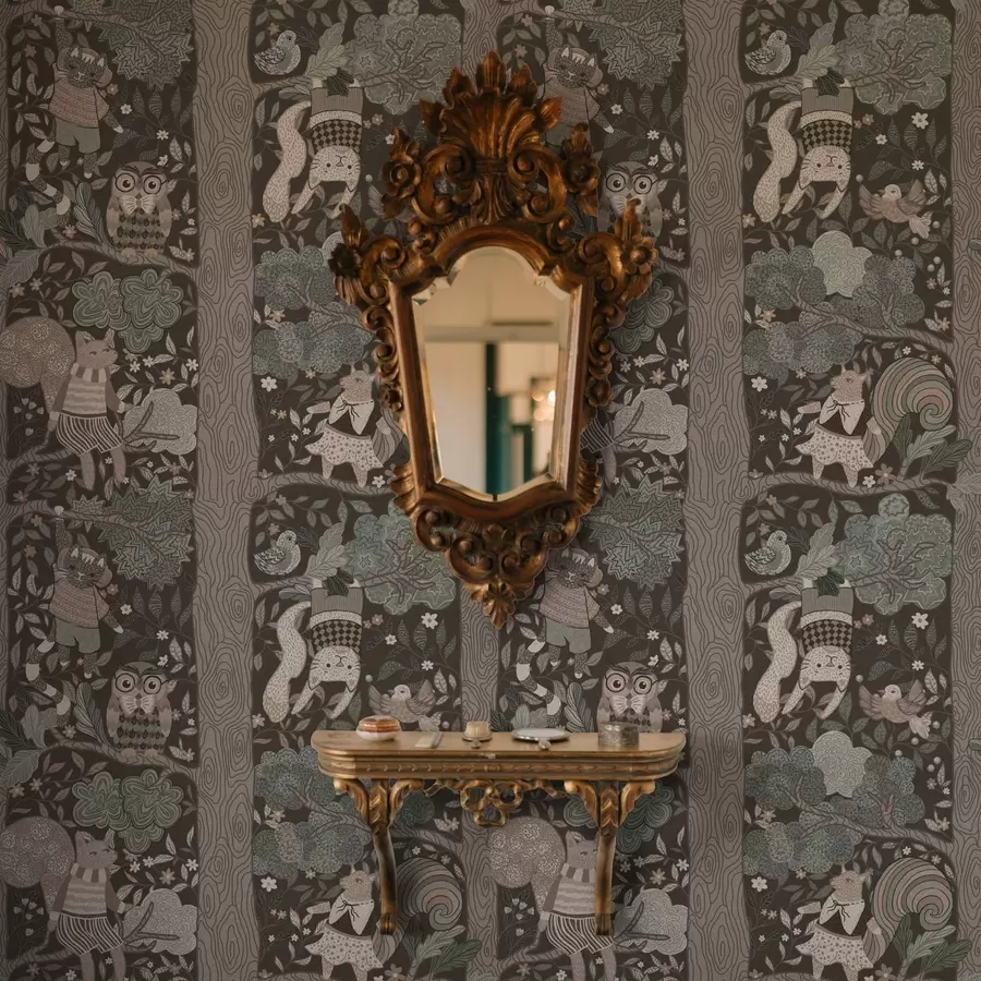 carta da parati Disegno grafico a mano della natura in stile etnico nr. a00173