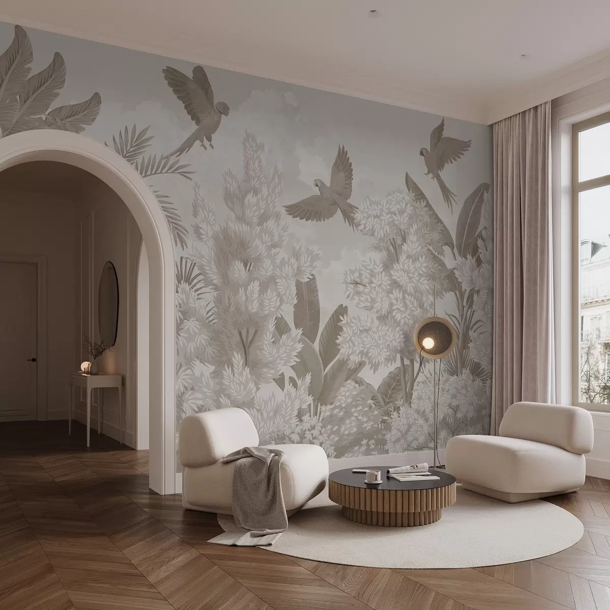 carta da parati Pappagalli nella giungla nr. w04105v1