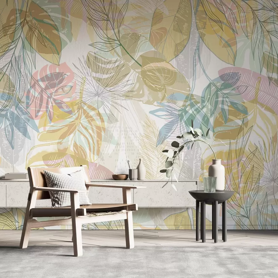 carta da parati Foglie di palma nr. w04107v2