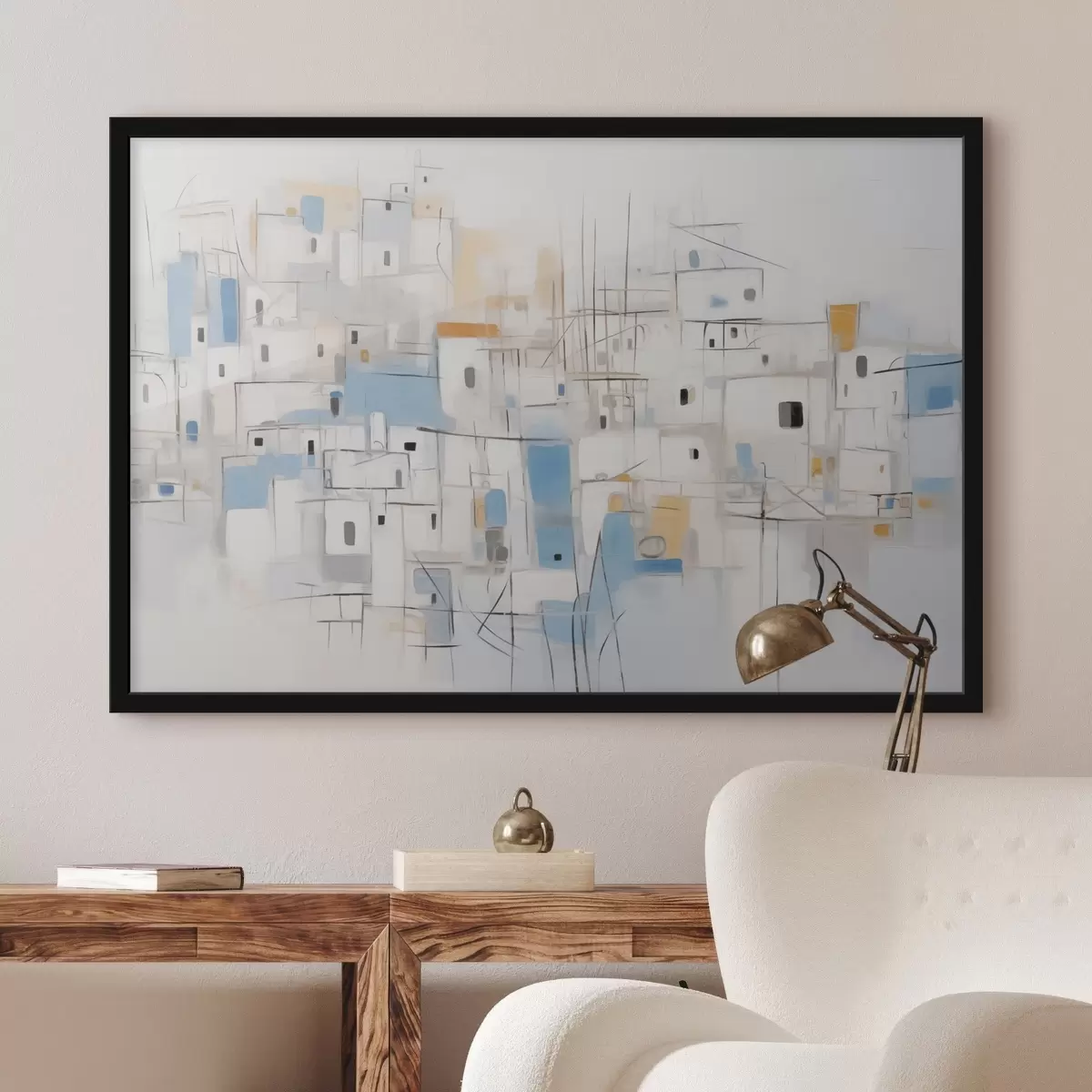 Poster Home pittura astratta imitazione f44699