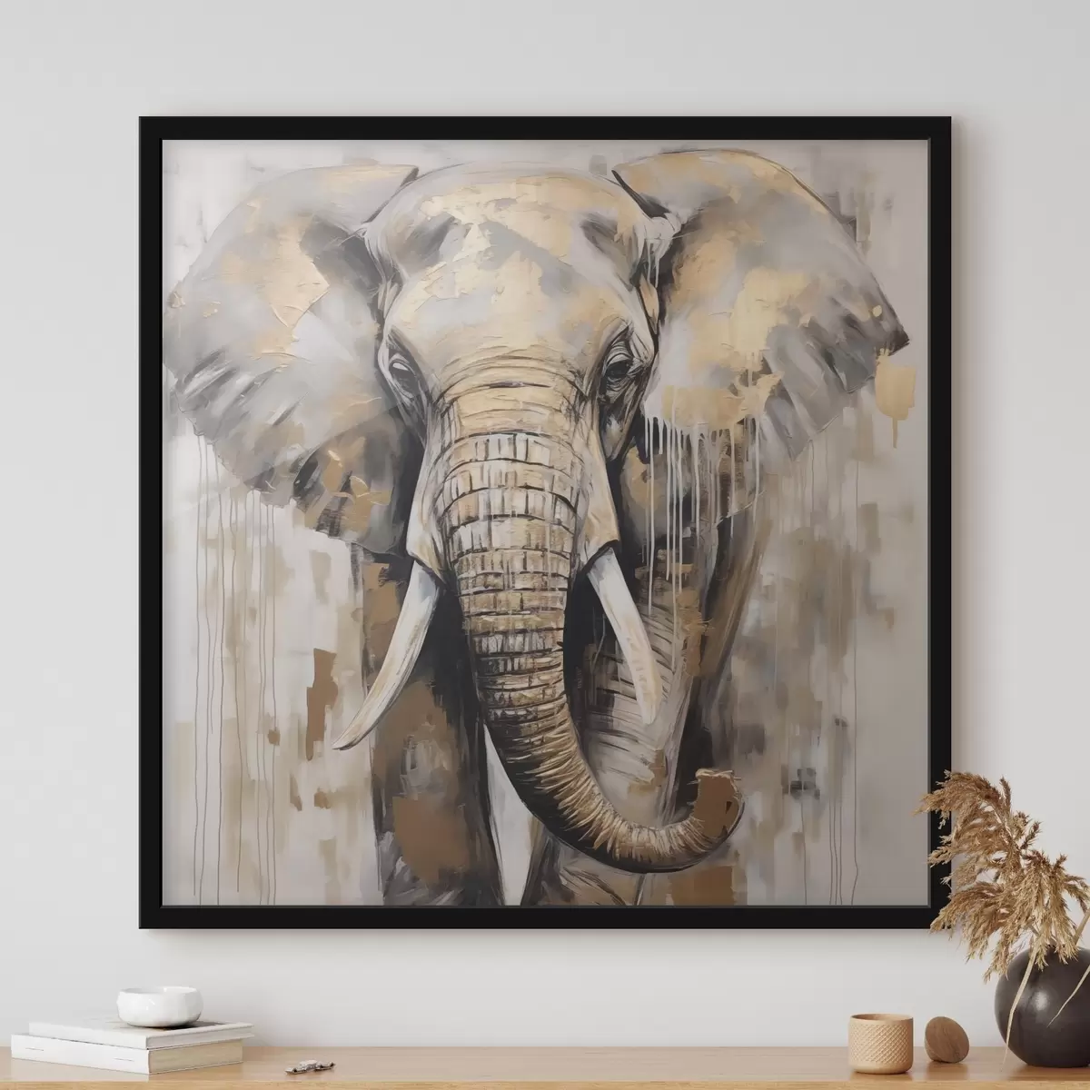 Poster Pittura a imitazione di elefante f44700