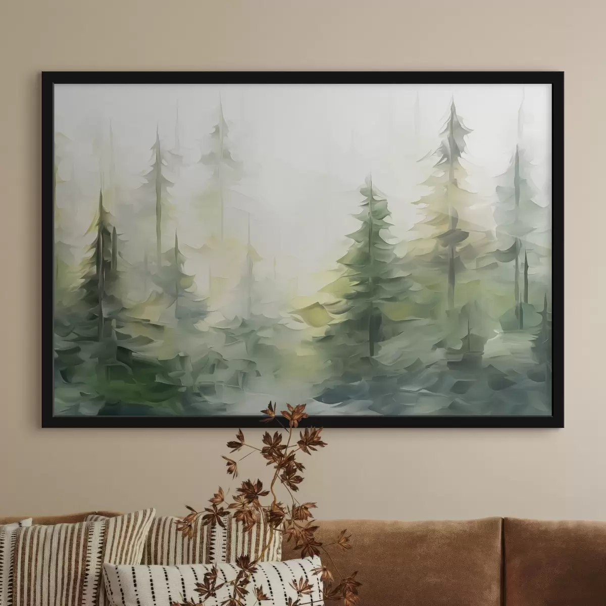 Poster Pittura ad imitazione della foresta f44708