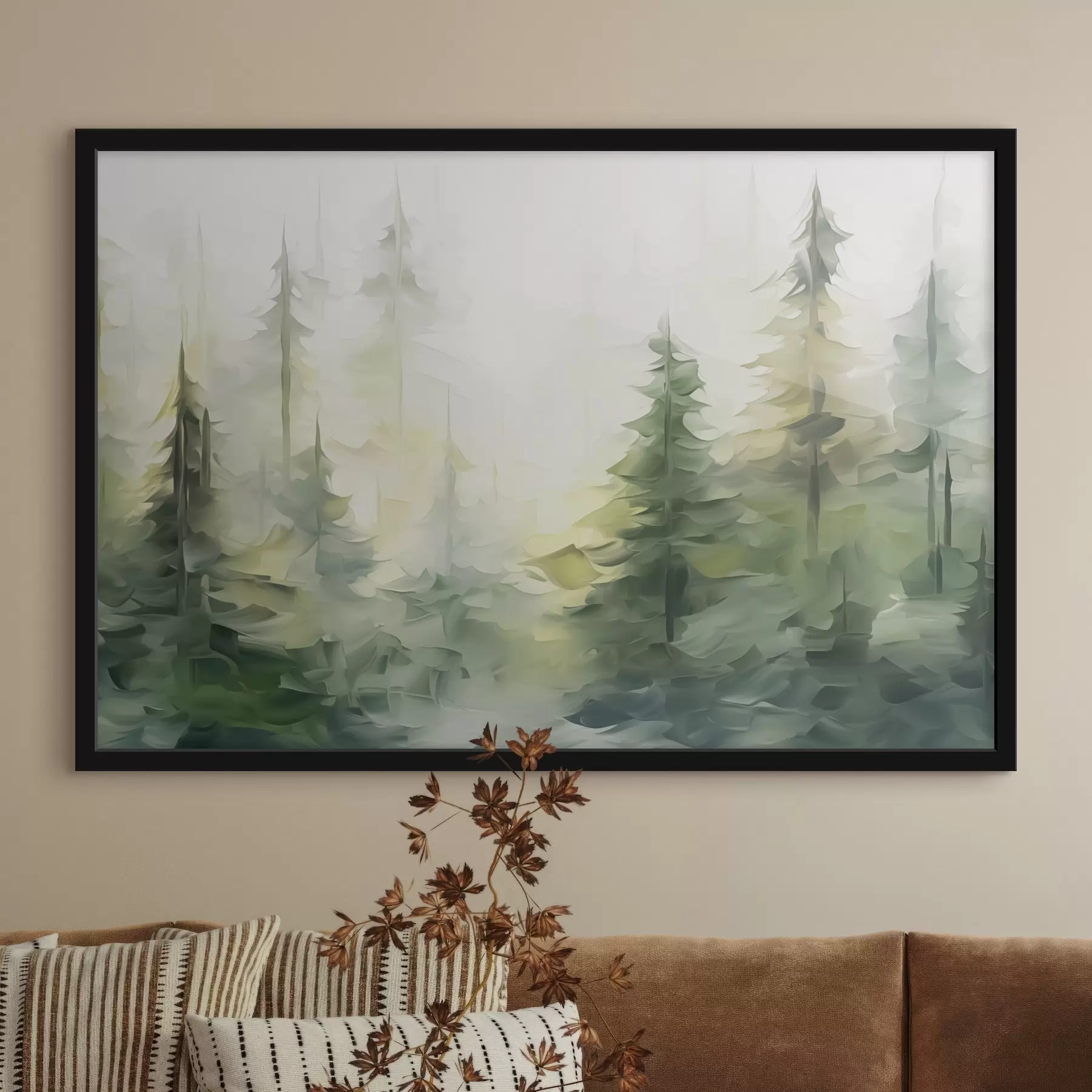 carta da parati Pittura ad imitazione della foresta nr. f44708