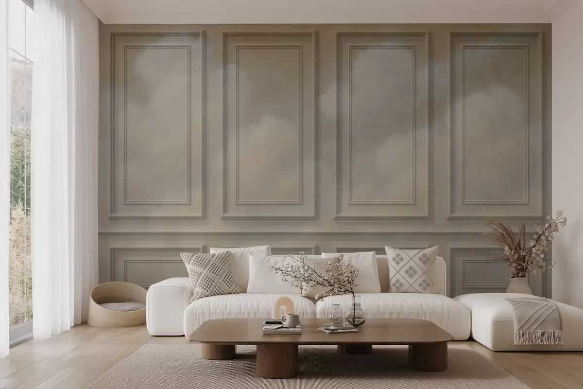 carta da parati Imitazione di modanatura con nuvole ariose nr. w04110v1