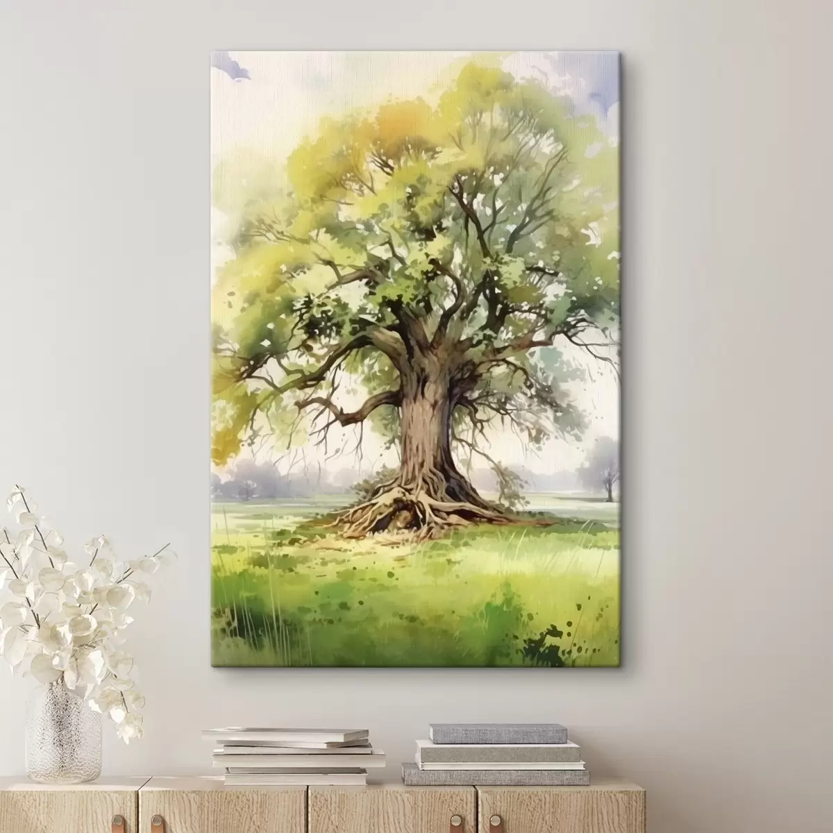 carta da parati Un vecchio albero con radici diffuse nr. s44731