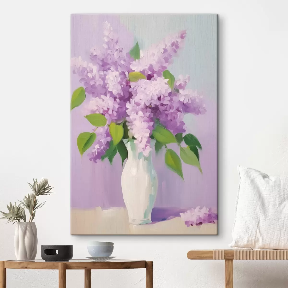 carta da parati Lillà in un vaso bianco nr. s44735