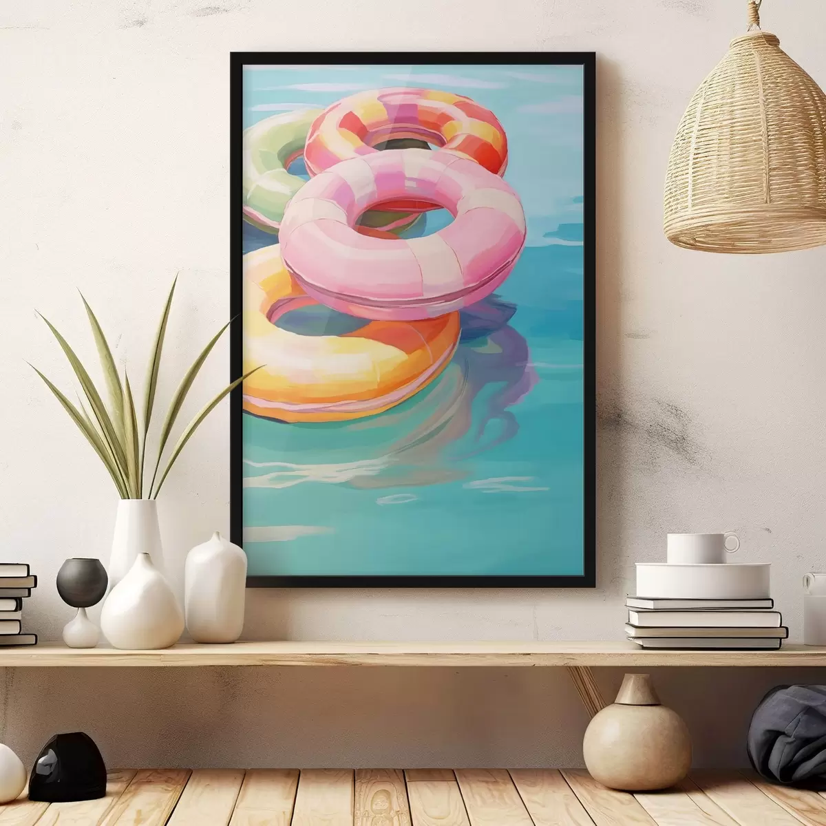 Poster Cerchi gonfiabili in acqua f44726
