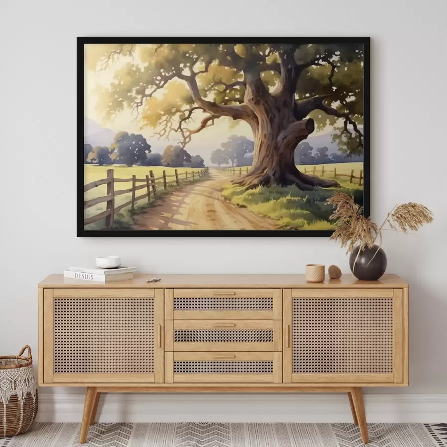 carta da parati un vicolo su una strada di campagna nr. f44733