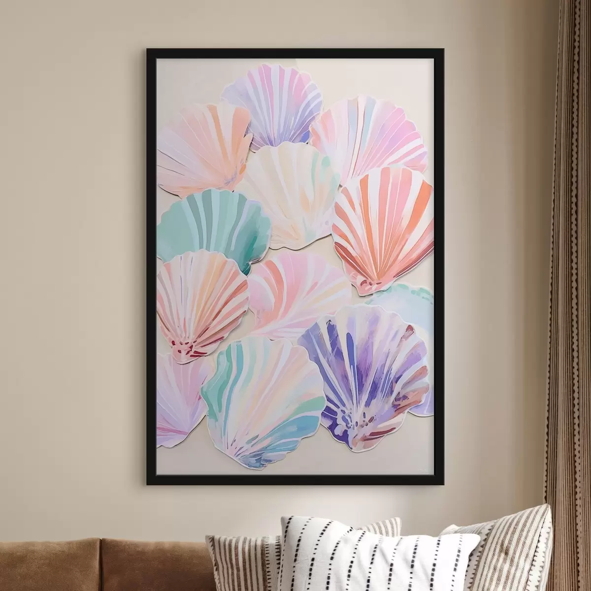 Poster Conchiglie multicolore f44736