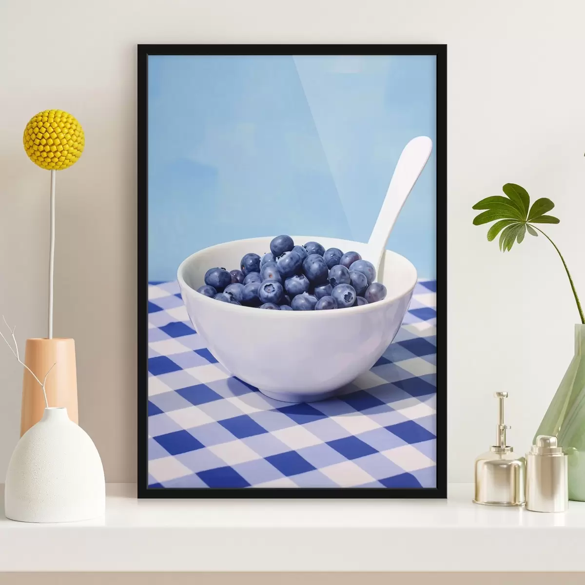 Poster Una ciotola di mirtilli f44737