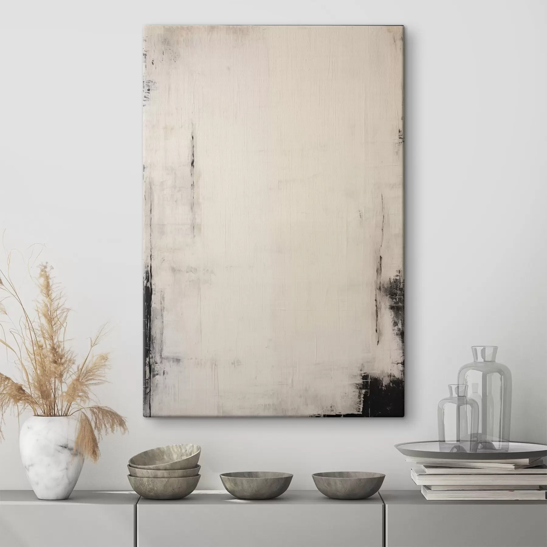 carta da parati Sfondo chiaro con tratti scuri nr. s44741