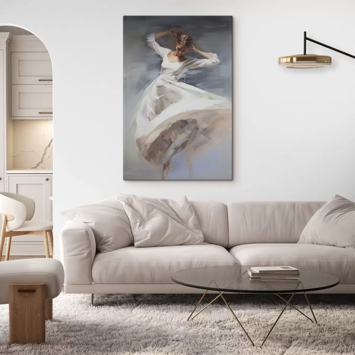 carta da parati Ballerina in toni tenui nr. s44751