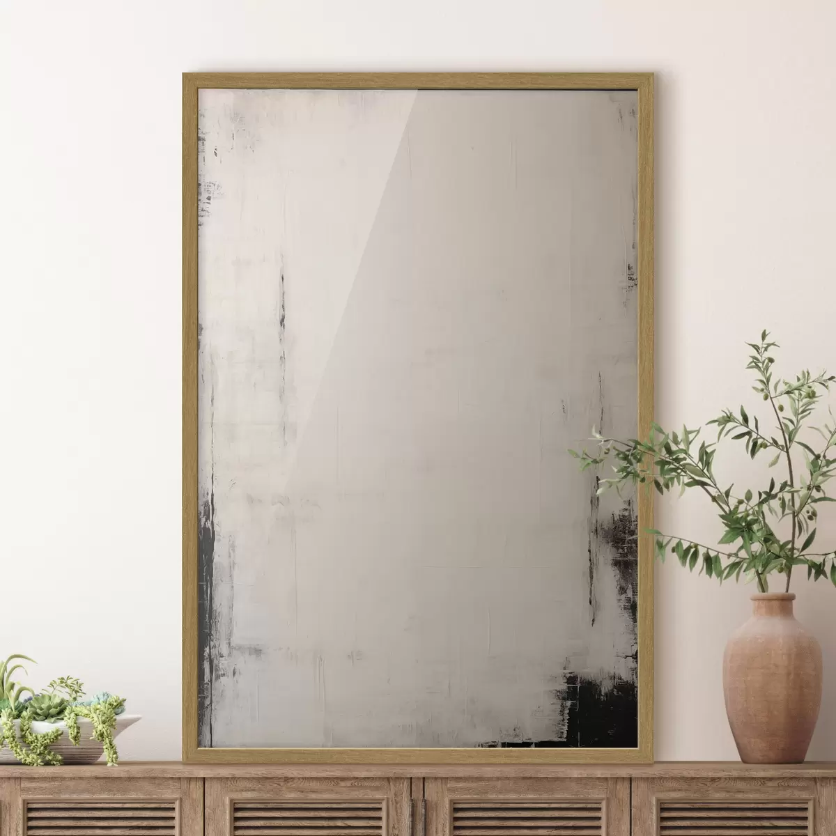 Poster Sfondo chiaro con tratti scuri f44741