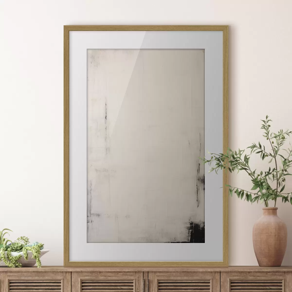 Poster Sfondo chiaro con tratti scuri f44741