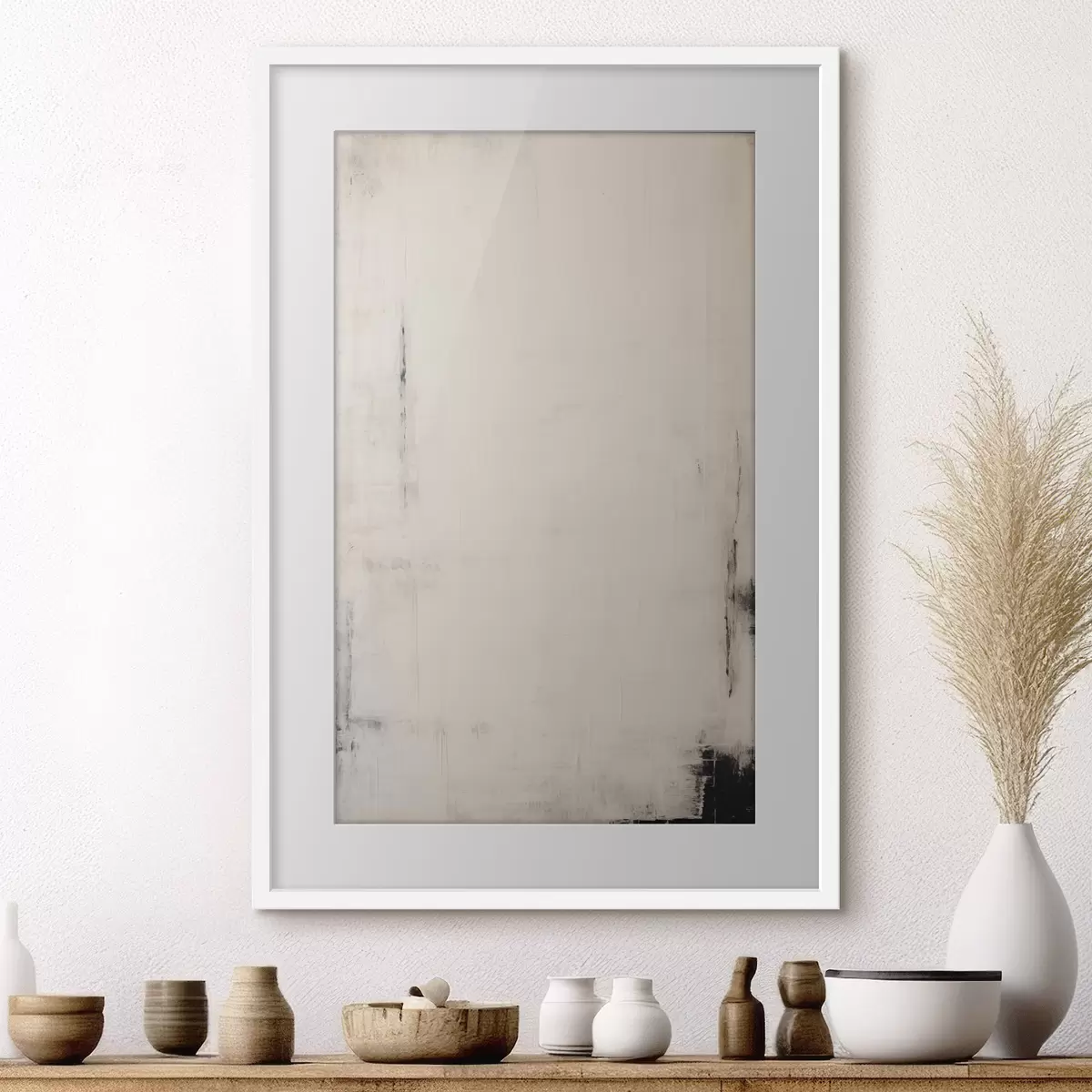 Poster Sfondo chiaro con tratti scuri f44741