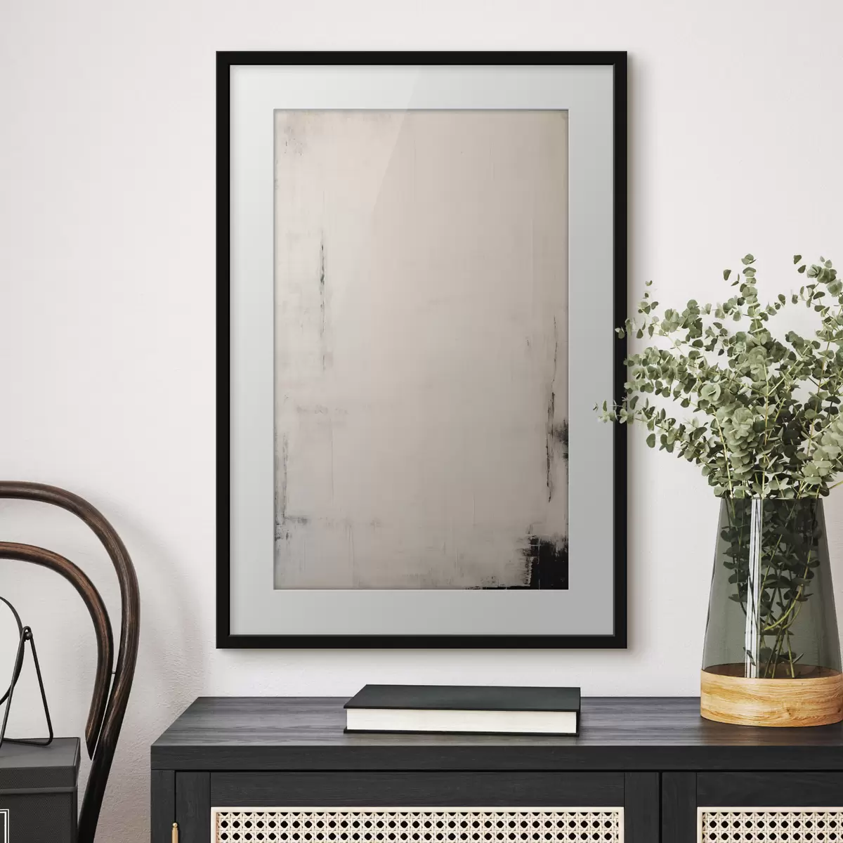 Poster Sfondo chiaro con tratti scuri f44741