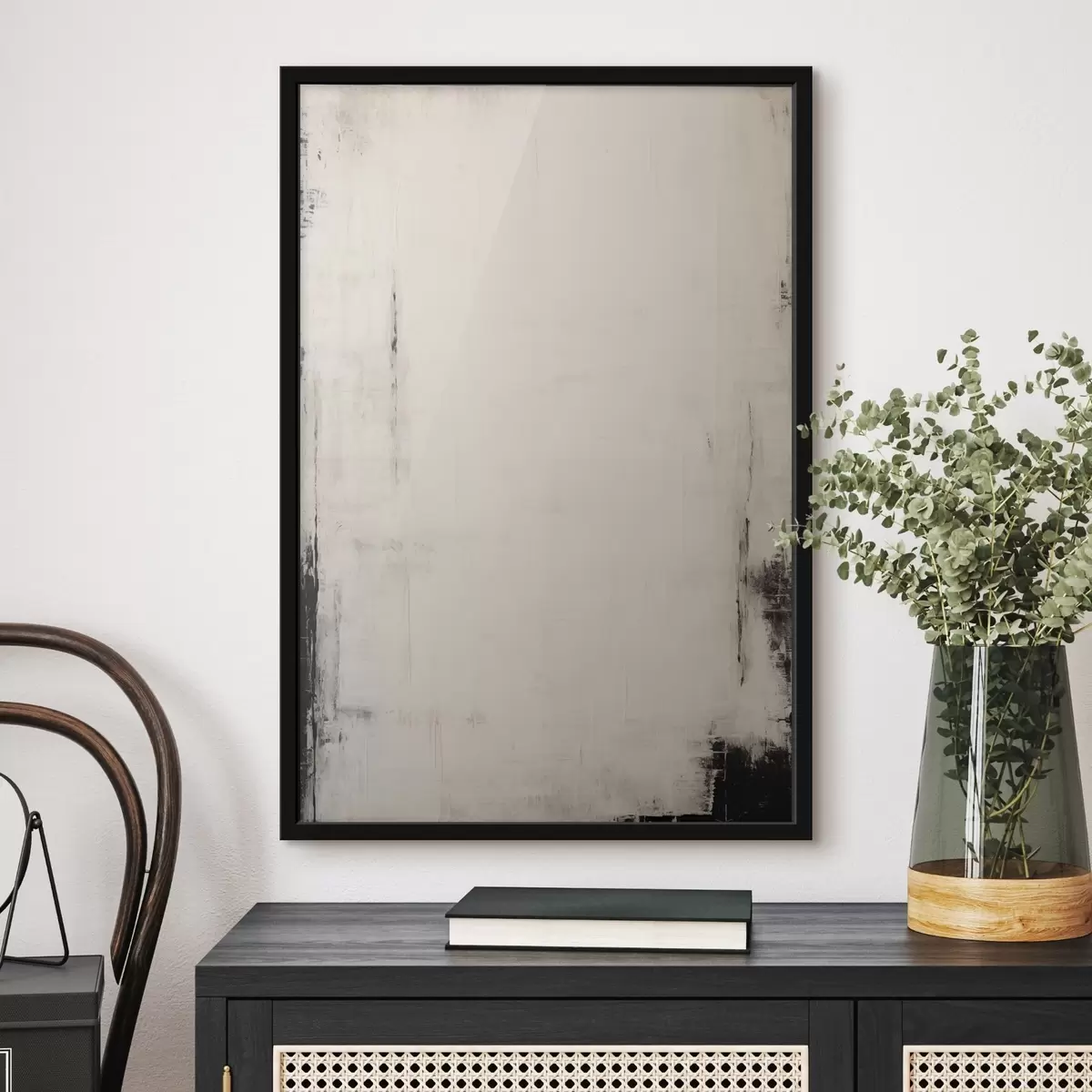 Poster Sfondo chiaro con tratti scuri f44741