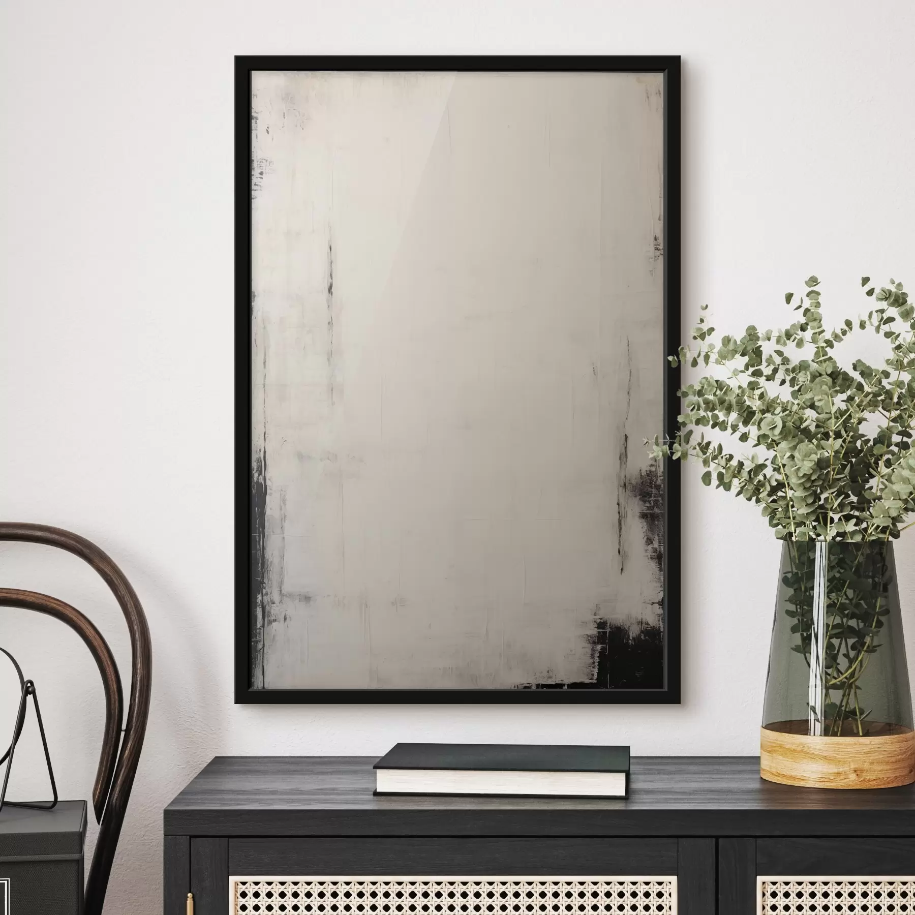 carta da parati Sfondo chiaro con tratti scuri nr. f44741