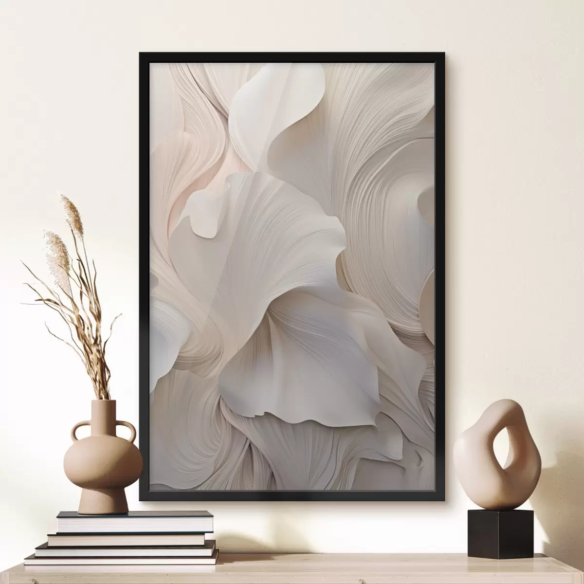 Poster Superficie strutturata in toni chiari f44745