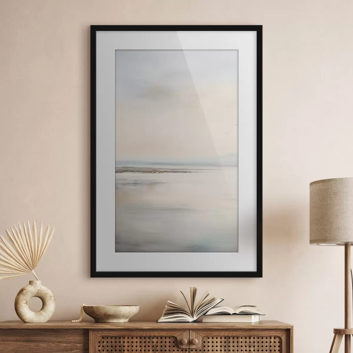 Poster Mare pastello con orizzonte f44746