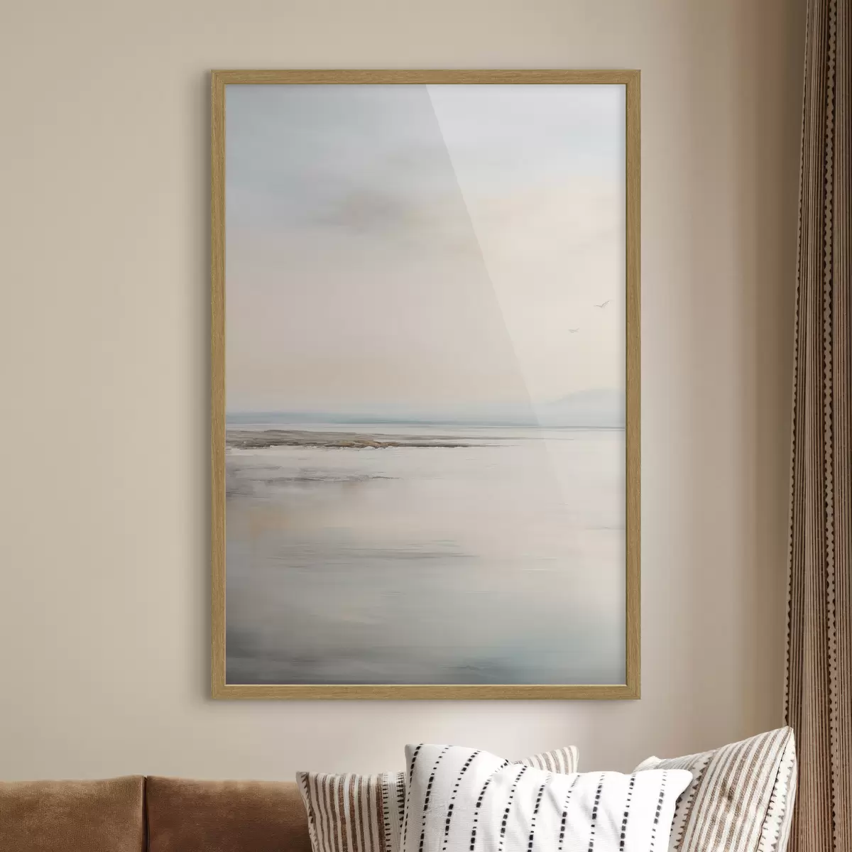 Poster Mare pastello con orizzonte f44746