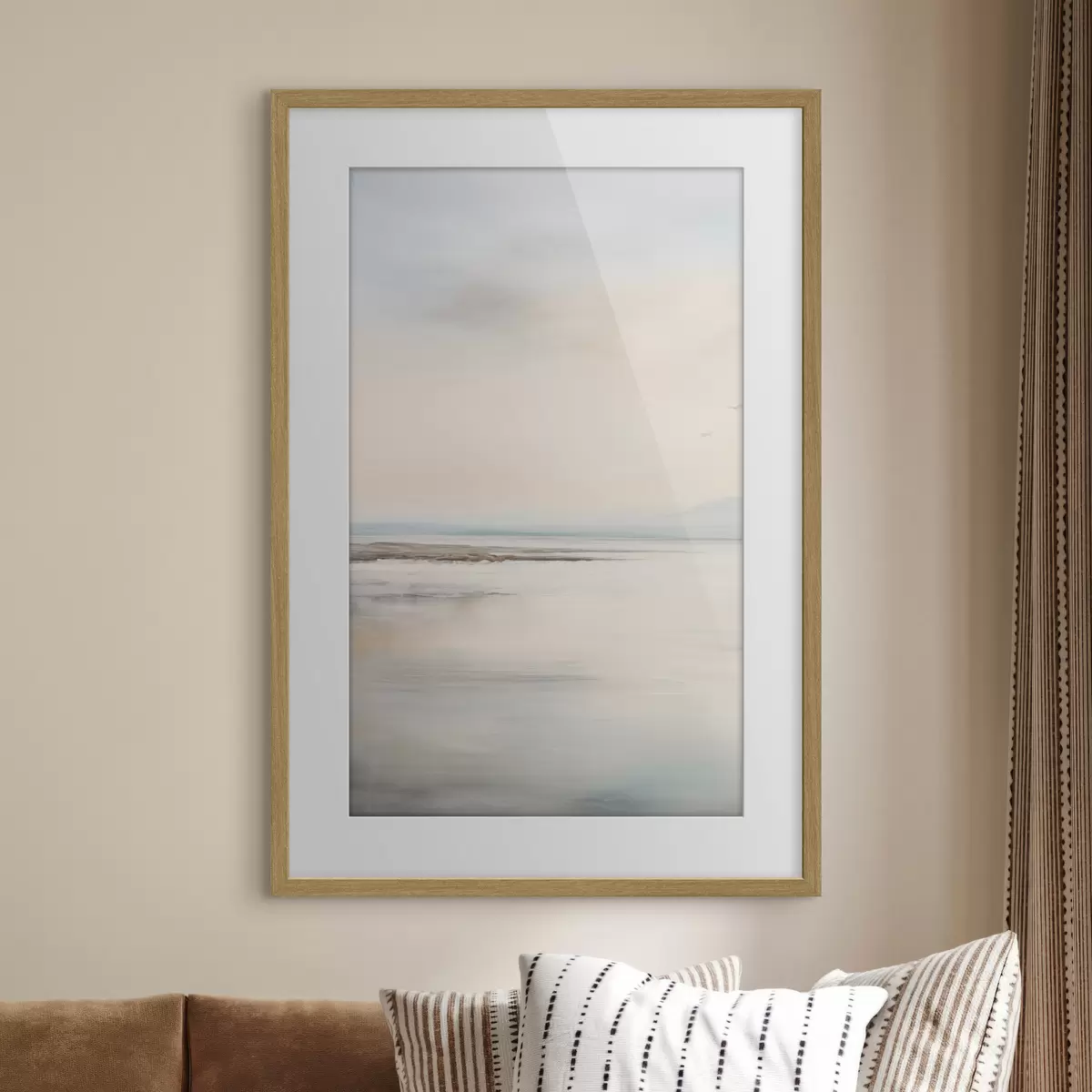 Poster Mare pastello con orizzonte f44746