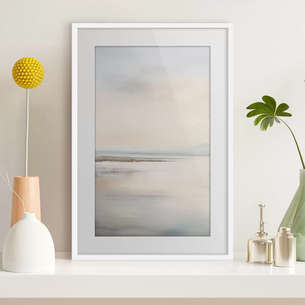 Poster Mare pastello con orizzonte f44746
