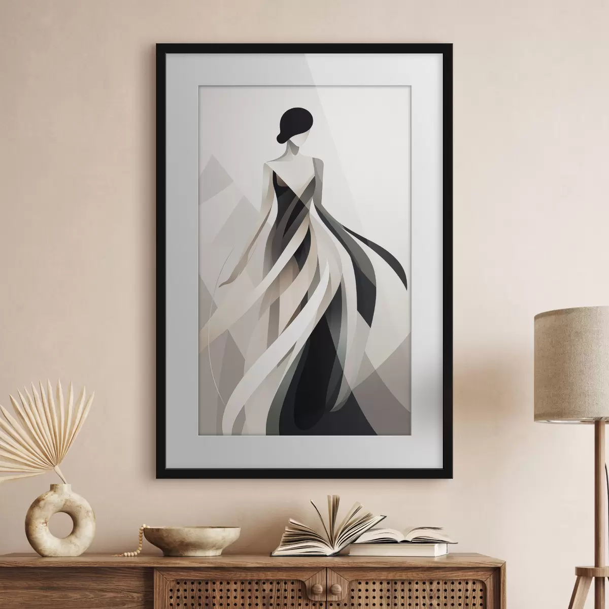 Poster Figura astratta in abito lungo f44750