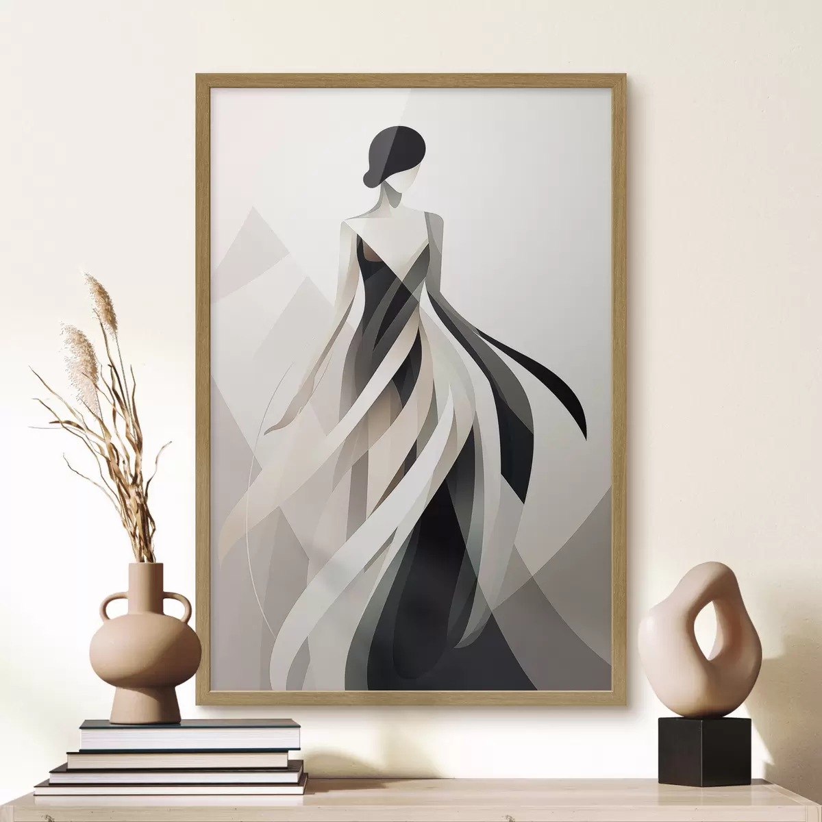Poster Figura astratta in abito lungo f44750