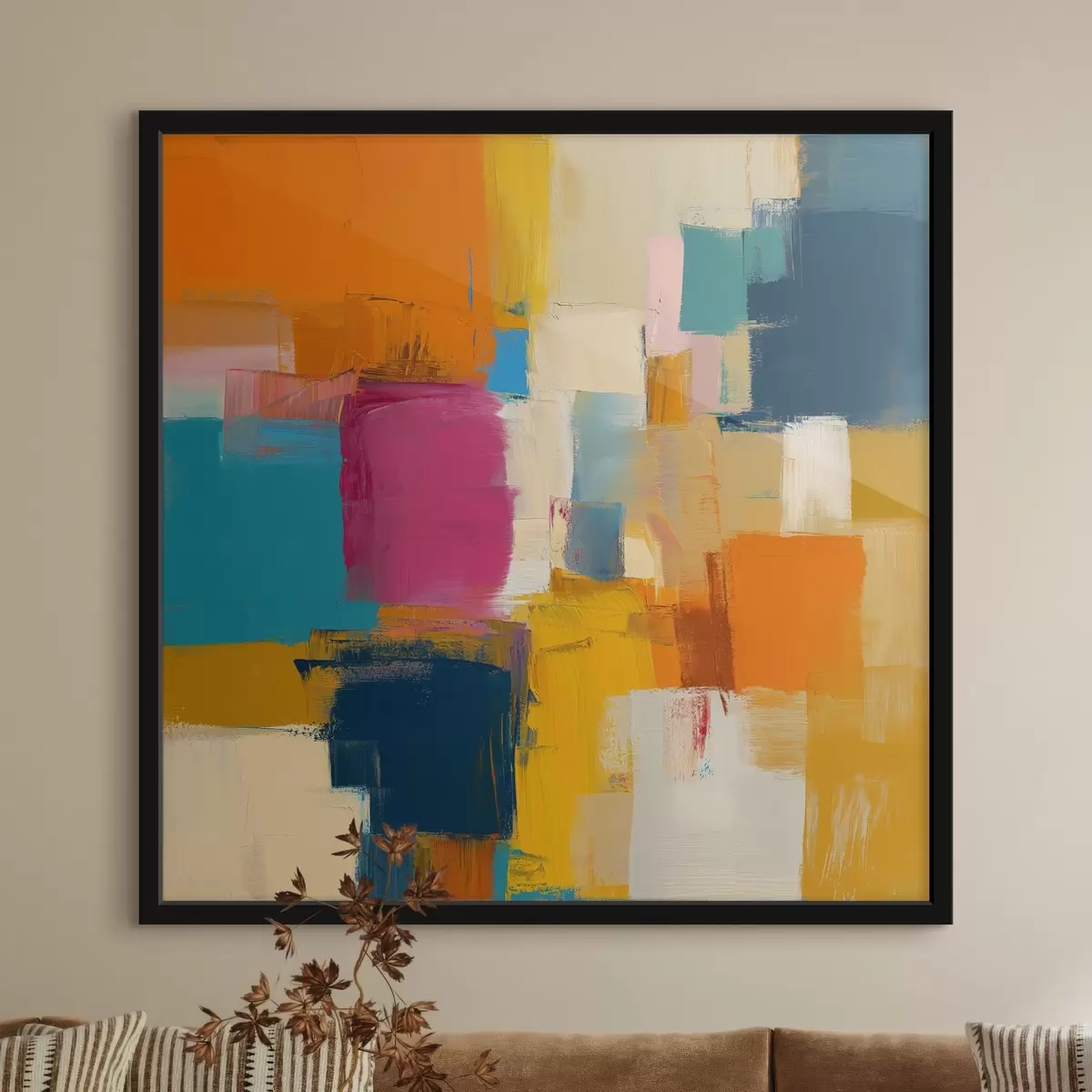 Poster Macchie di colore in stile contemporaneo f44753