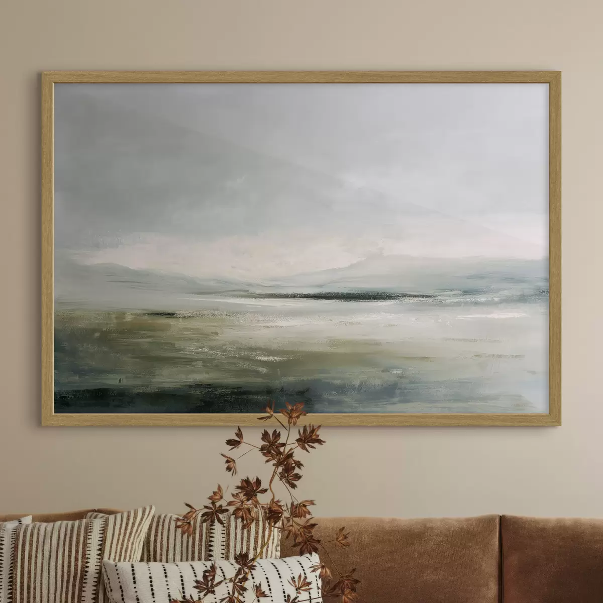 Poster Paesaggio minimalista con nebbia f44756