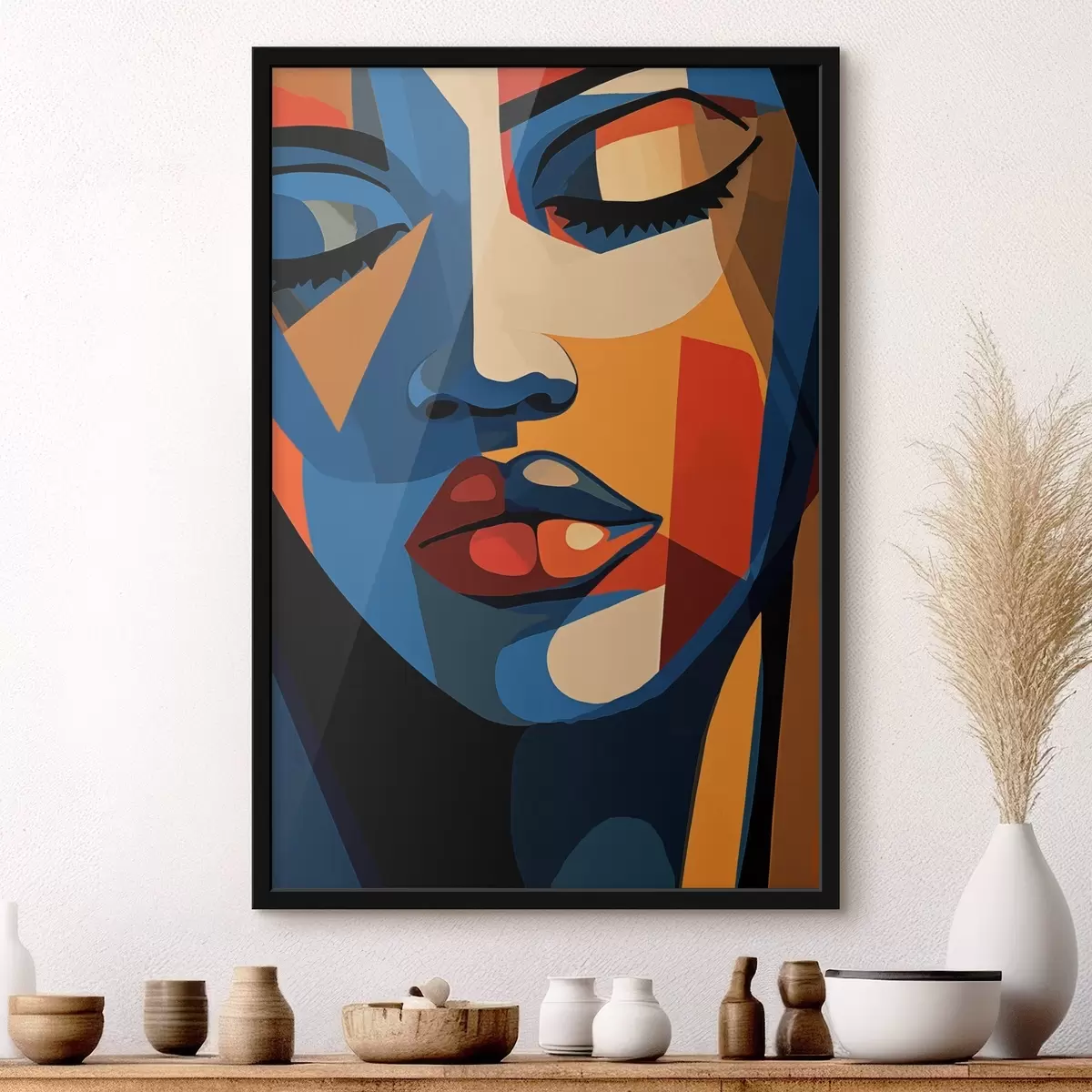 Poster Ritratto in stile pop art con accenti grafici f44759