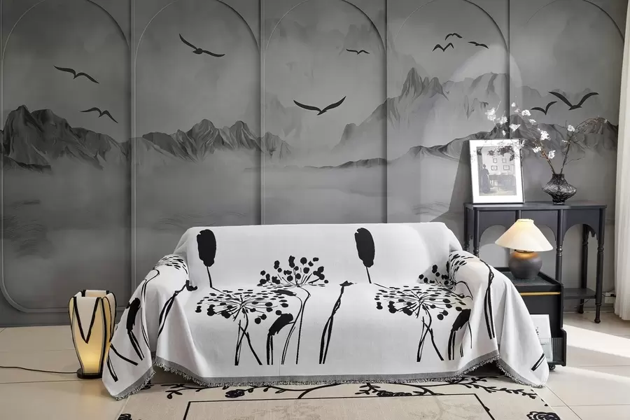 Carta da parati nature Montagne attraverso i pannelli 