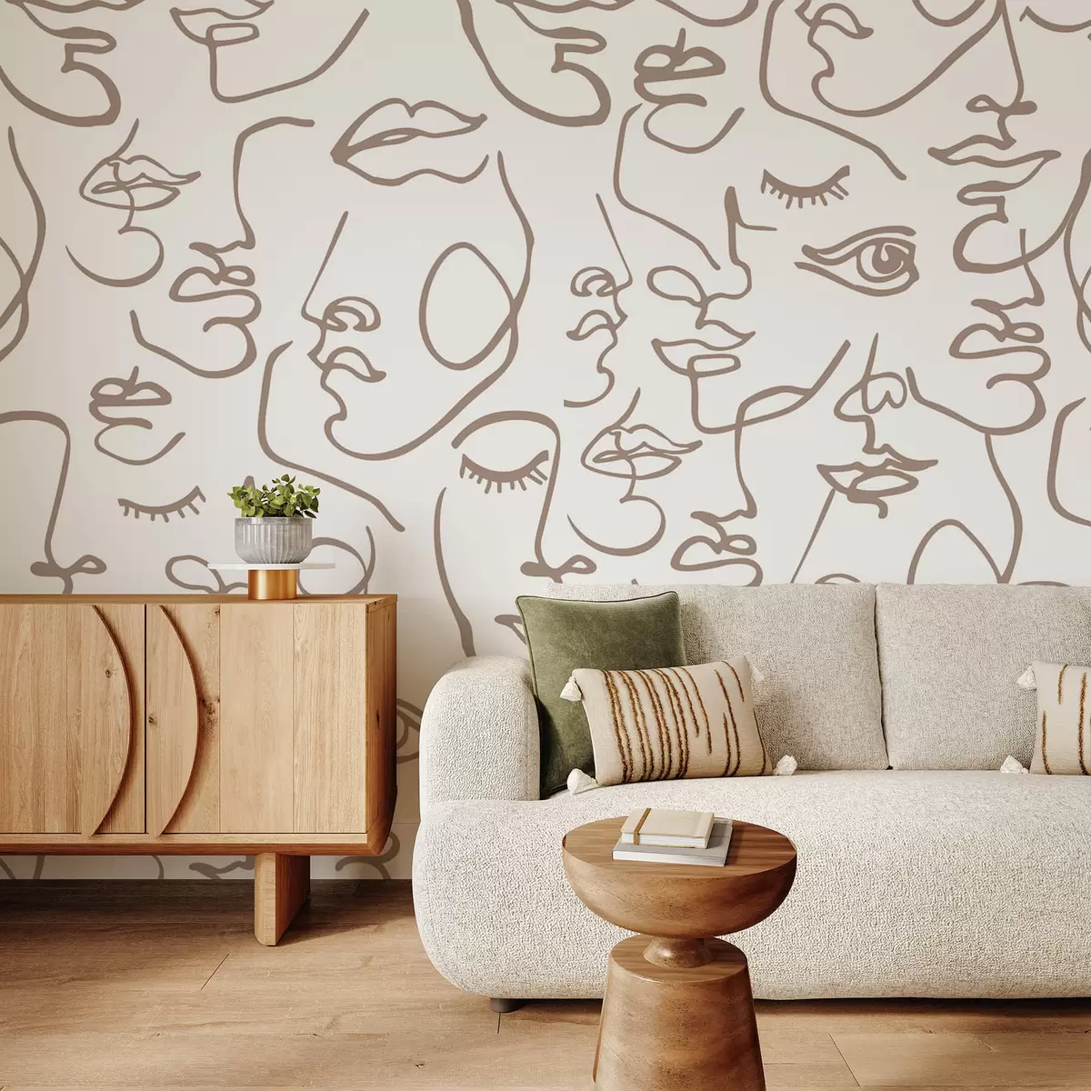 carta da parati Facce astratte nr. w04121v1